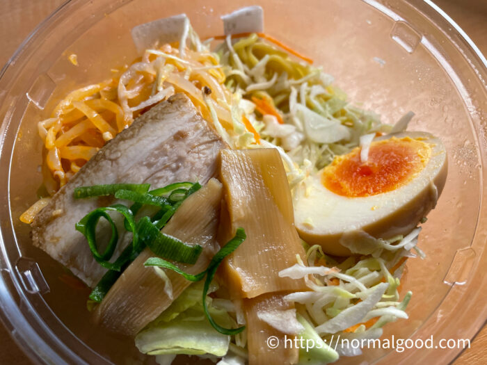 味付きたまごのラーメンサラダ2