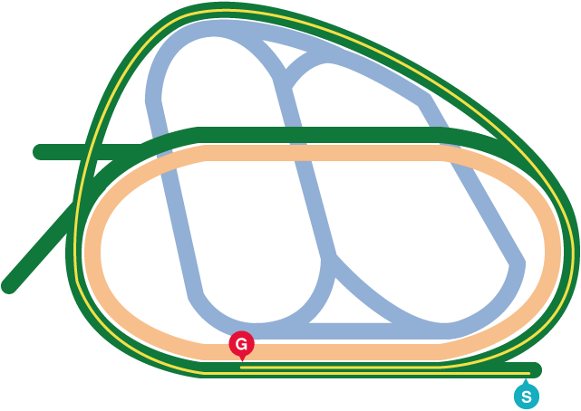 アメリカンジョッキークラブカップレース図