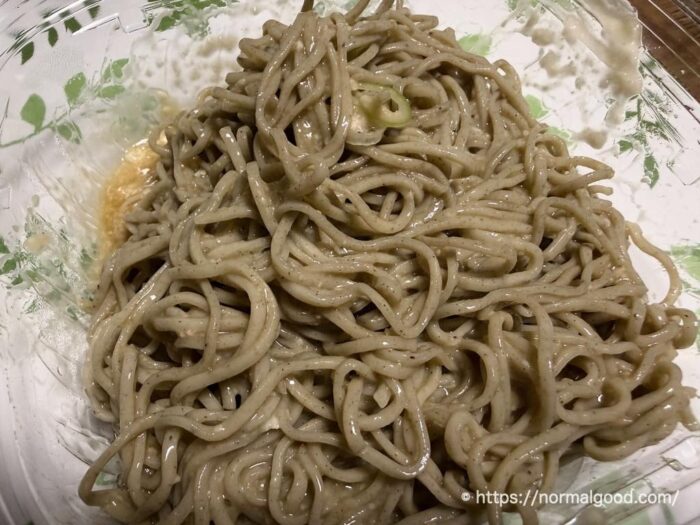 濃厚だし割りとろろの冷しぶっかけそば(50%増量感謝盛り)4